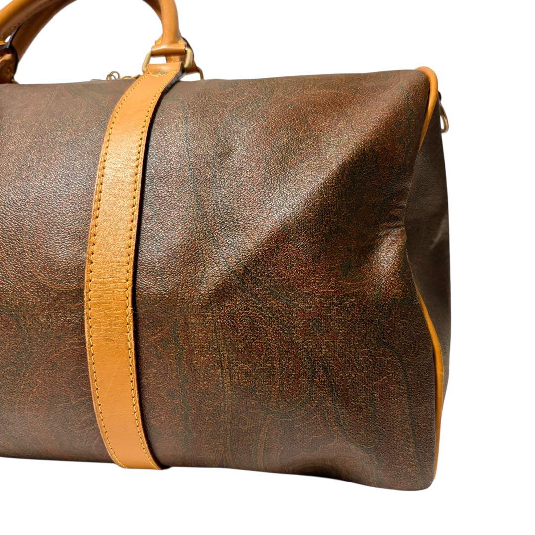 エトロ ボストンバッグ 横50cm 南京錠付