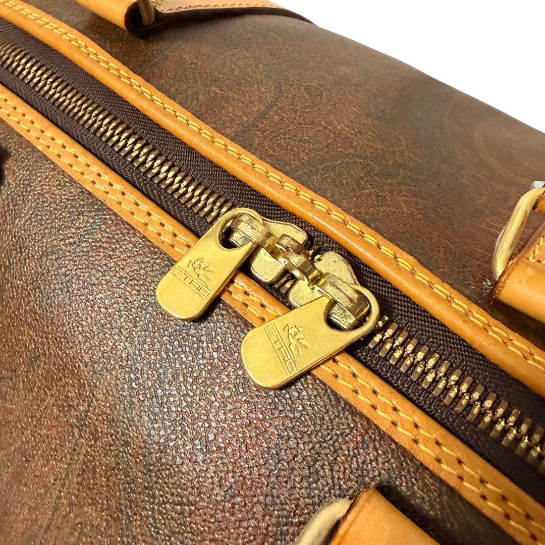 エトロ ボストンバッグ 横50cm 南京錠付