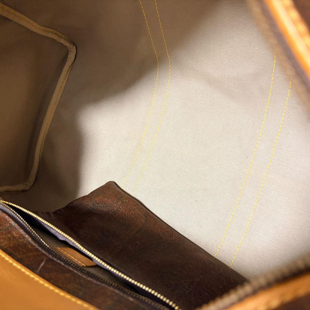 エトロ ボストンバッグ 横50cm 南京錠付