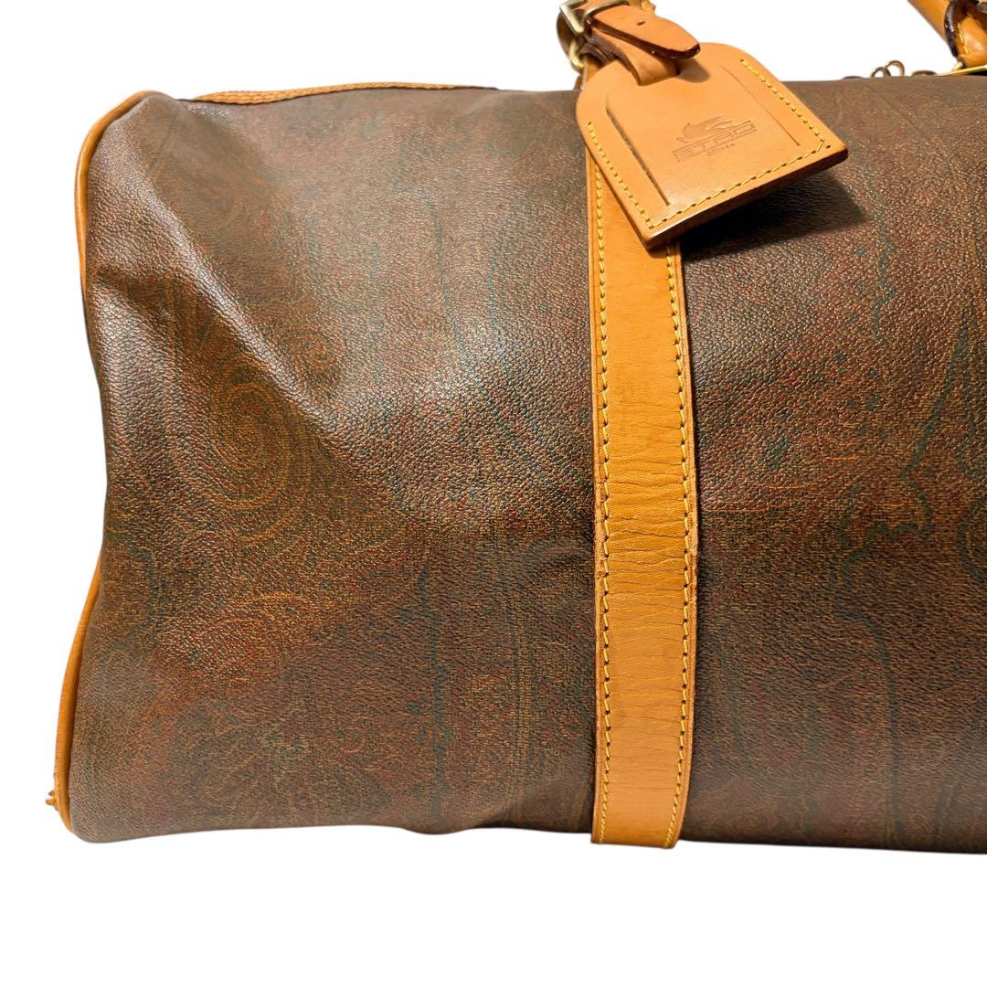 エトロ ボストンバッグ 横50cm 南京錠付