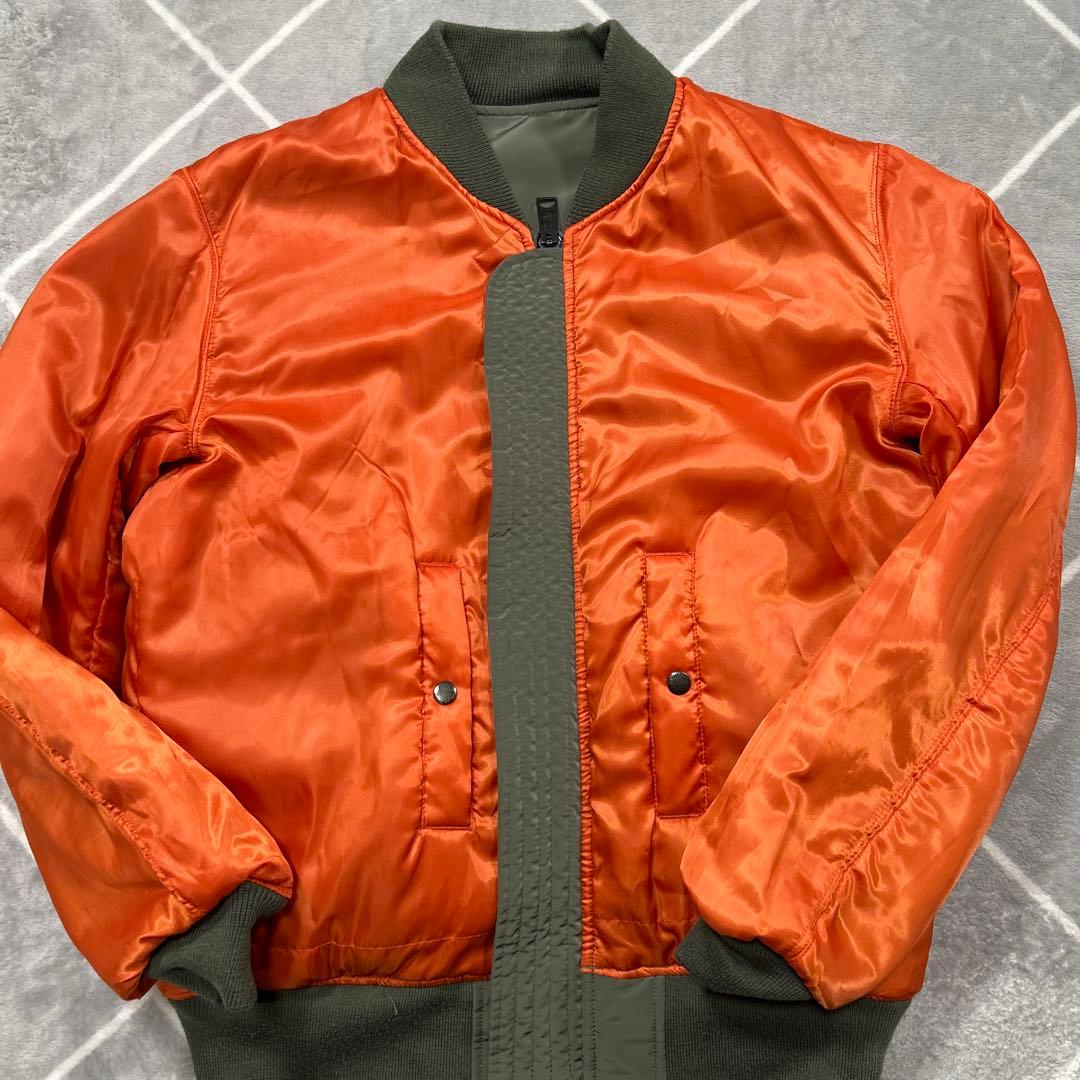 【☆幻のXL☆】破格AVIREX フライトジャケット XL カーキ バックロゴ