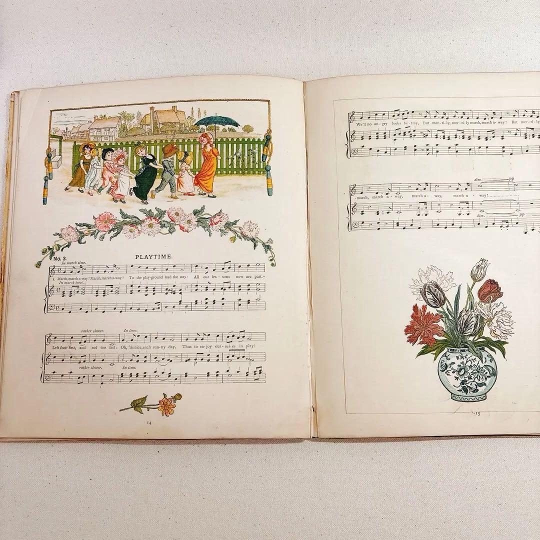 A DAY IN A CHILD　ケイト グリーナウェイ 楽譜　絵本　子ども