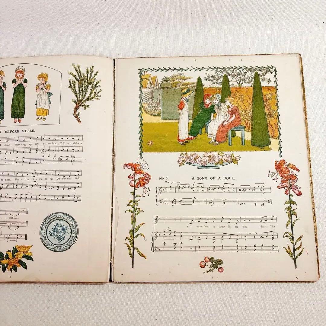 A DAY IN A CHILD　ケイト グリーナウェイ 楽譜　絵本　子ども