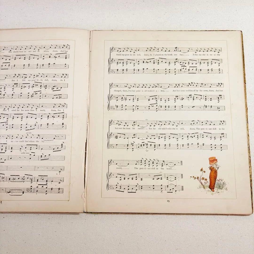 A DAY IN A CHILD　ケイト グリーナウェイ 楽譜　絵本　子ども