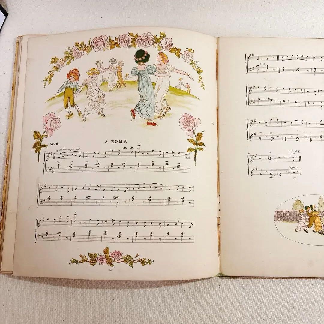 A DAY IN A CHILD　ケイト グリーナウェイ 楽譜　絵本　子ども