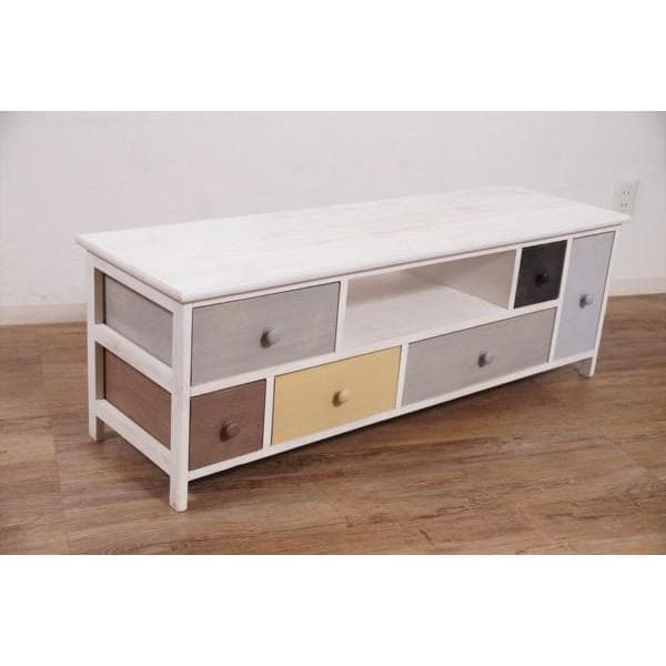新品・未使用　アウトレットテレビラック　テレビ台　シャビー加工
