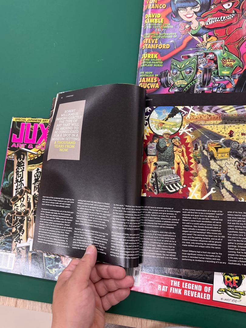 JUXTAPOZ ピンストライプ　丸尾末広　エドロス　ロバートウィリアムス