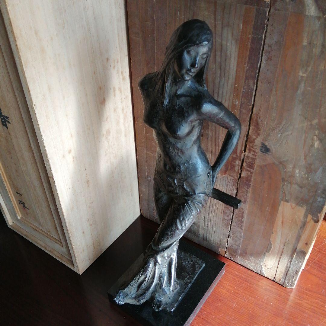 浦山一雄　ブロンズ像　青春　50cm　9.6kg