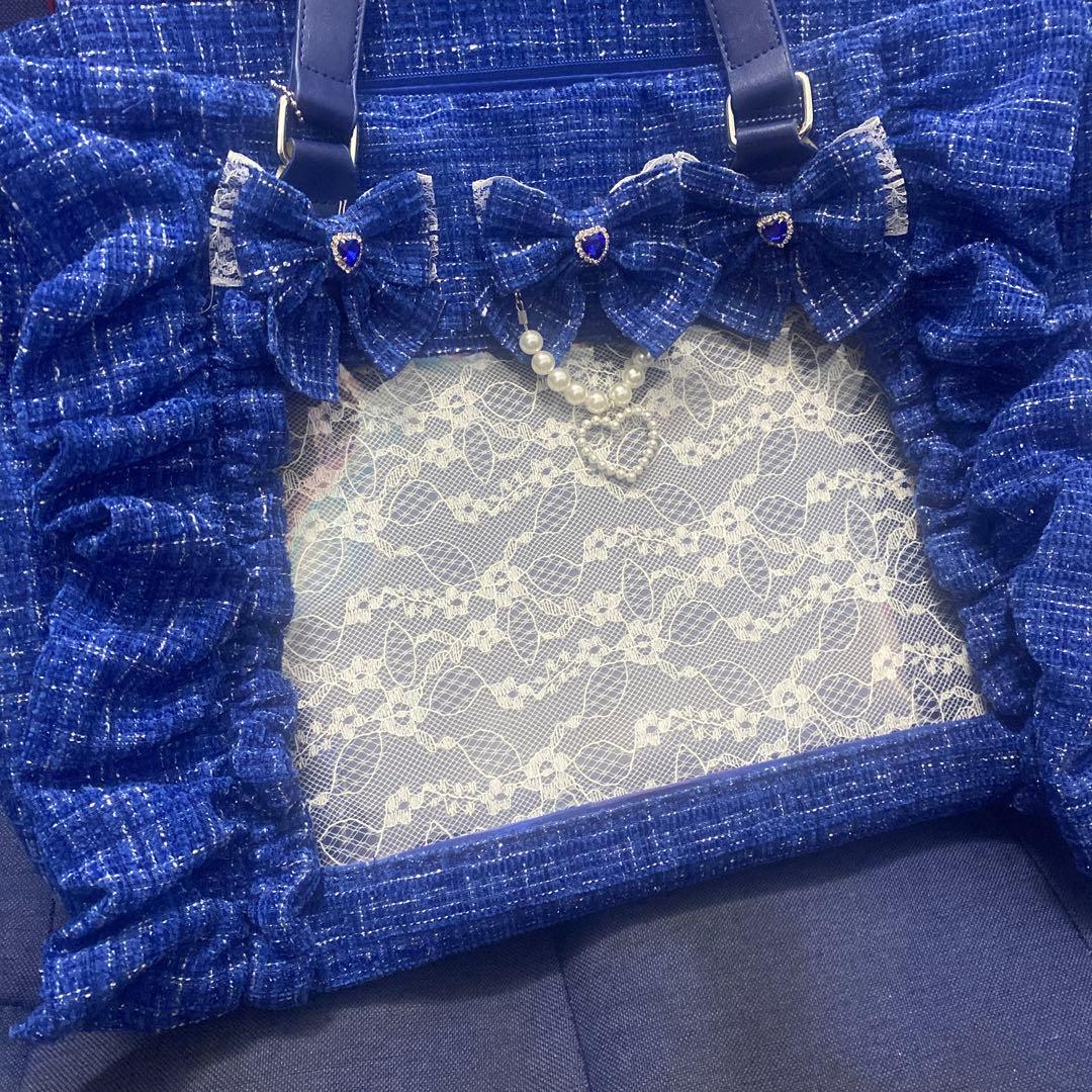 Ank rouge　確定ファンサのおまじないbag 青　特大　痛バ　地雷チャン