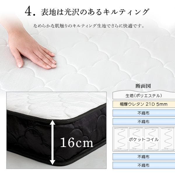 ポケットコイルマットレス(ダブル)
