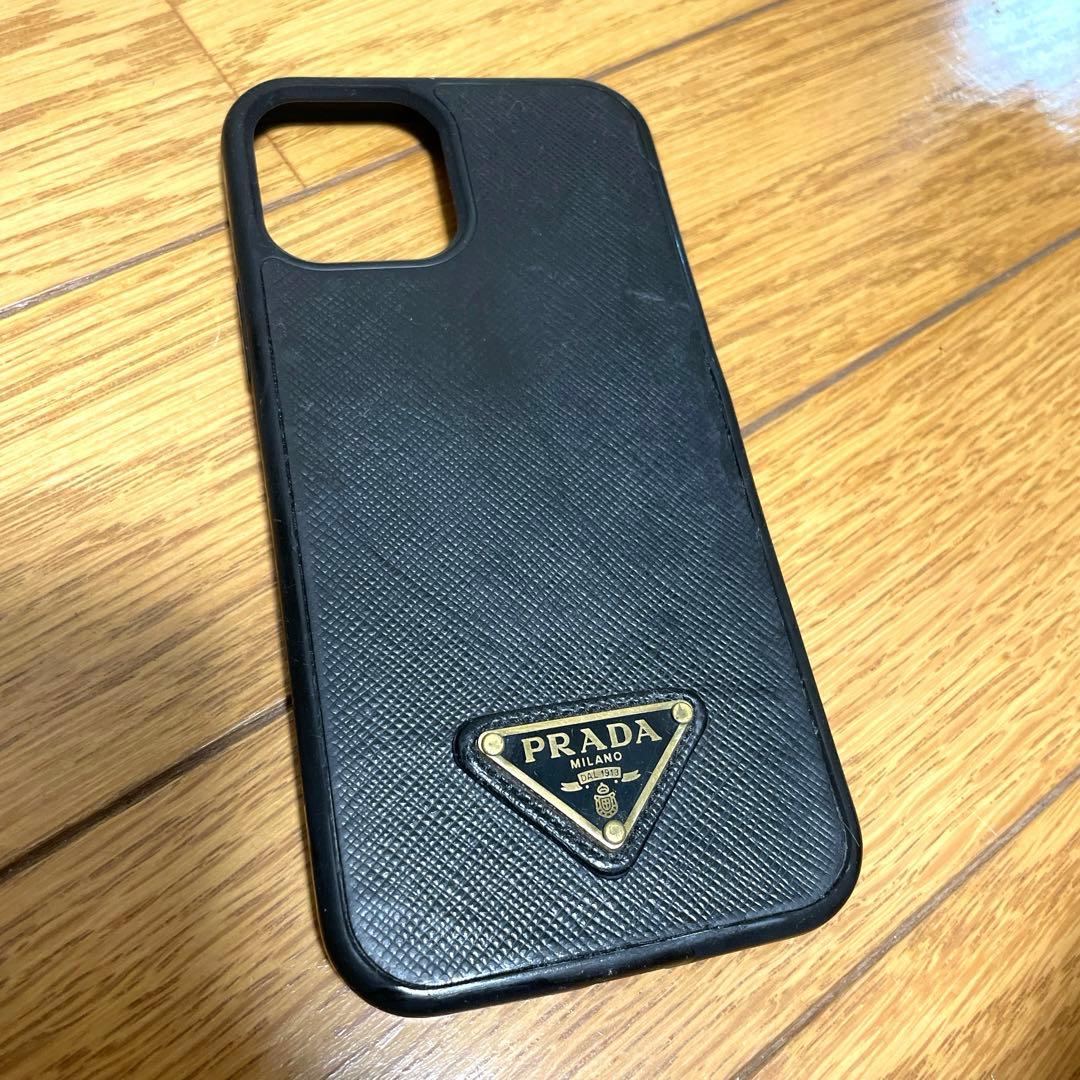 PRADA プラダ iPhone12/12proケース サフィアーノレザー正規品