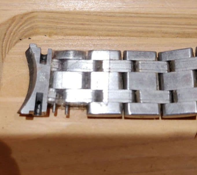 [中古・ワケアリ]　OMEGA　純正　金属ベルト　バンド