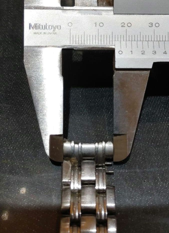 [中古・ワケアリ]　OMEGA　純正　金属ベルト　バンド