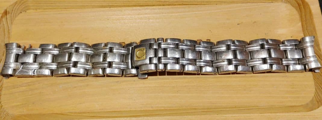 [中古・ワケアリ]　OMEGA　純正　金属ベルト　バンド