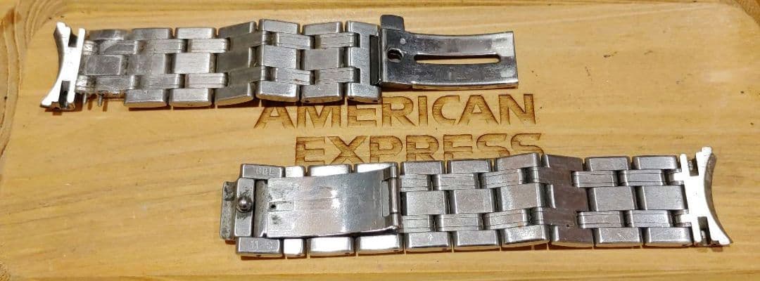 [中古・ワケアリ]　OMEGA　純正　金属ベルト　バンド