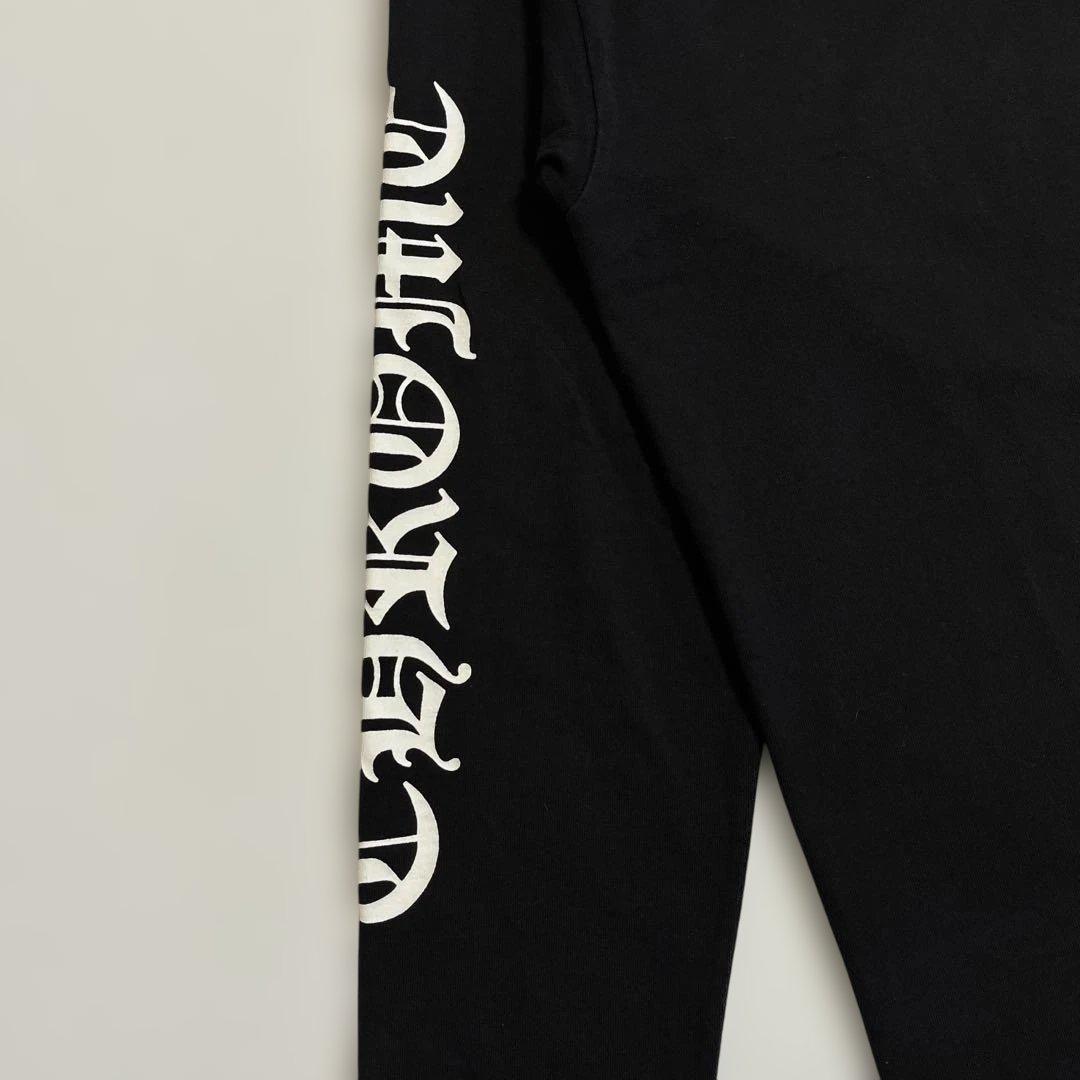 CHROME HEARTS 長袖Tシャツ スクロールラベル OLD ブラック M