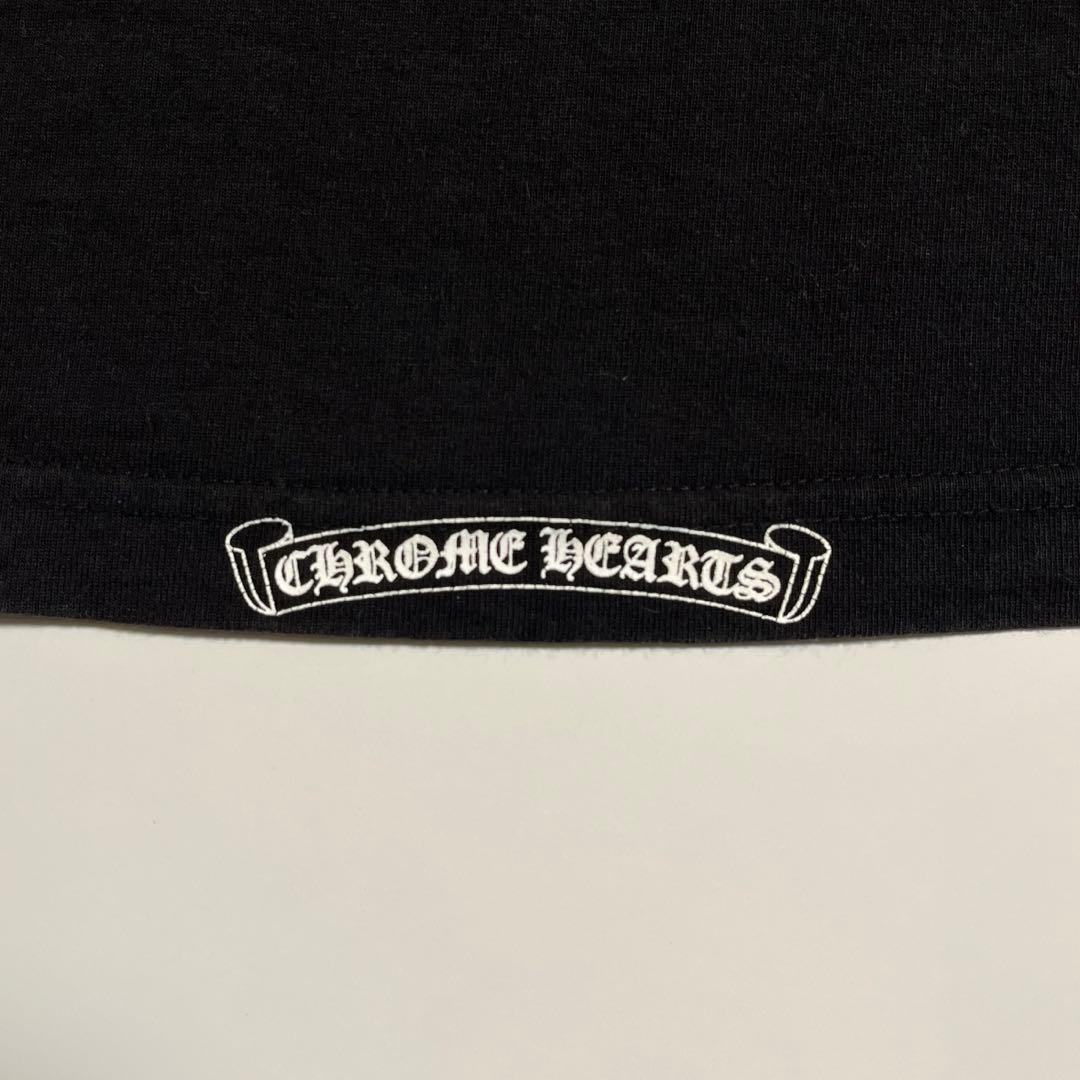 CHROME HEARTS 長袖Tシャツ スクロールラベル OLD ブラック M
