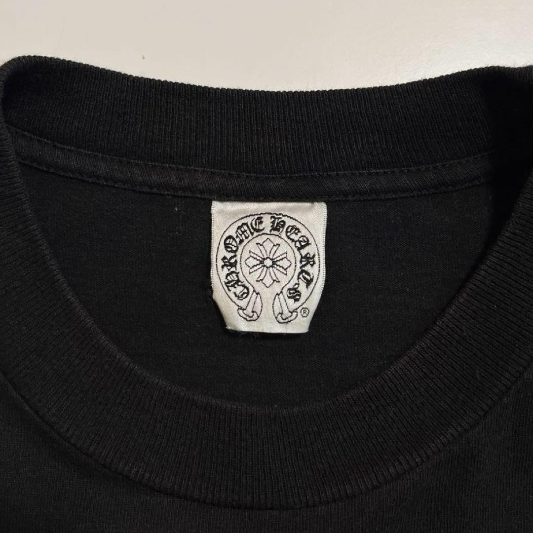 CHROME HEARTS 長袖Tシャツ スクロールラベル OLD ブラック M