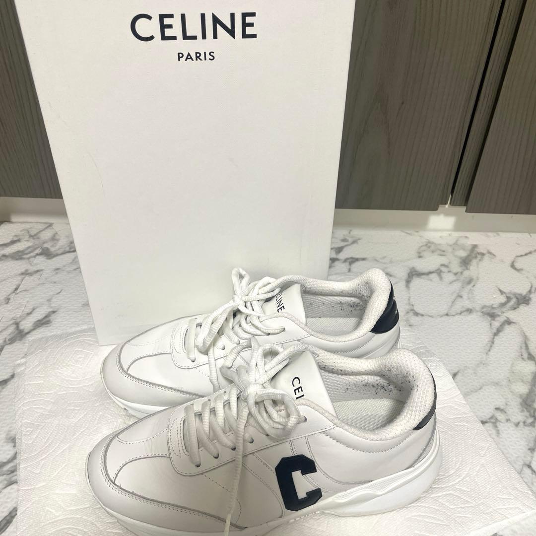 CELINE セリーヌ　スニーカー　Cロゴ　レディース　36