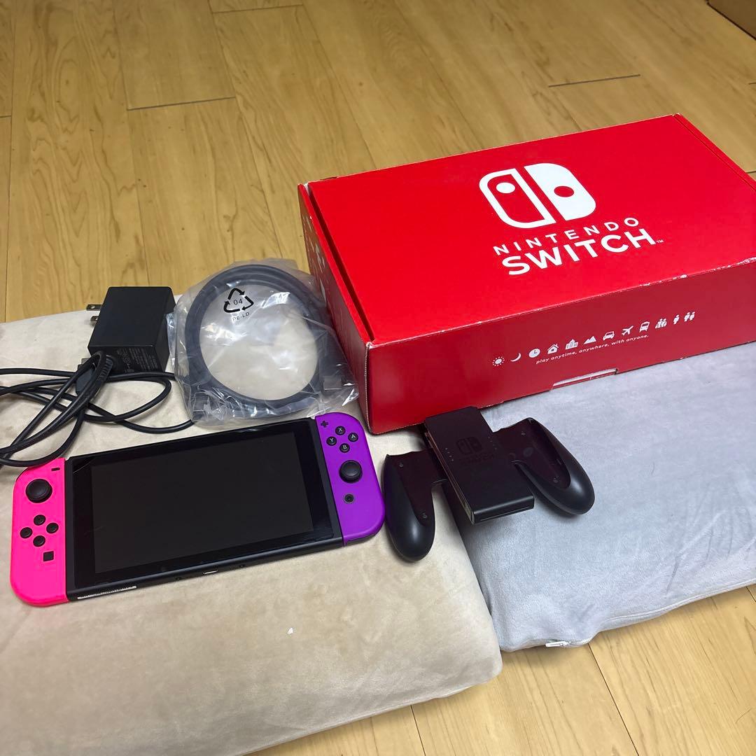 Nintendo Switch 本体 ピンク/紫 ジョイコン付き