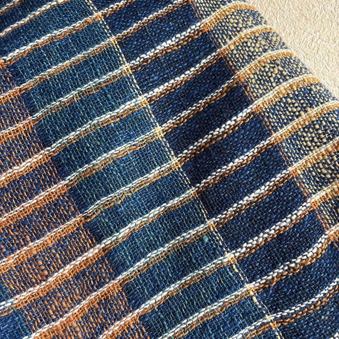 うさとの服  usaato コットン チェック柄大判ストール 新品