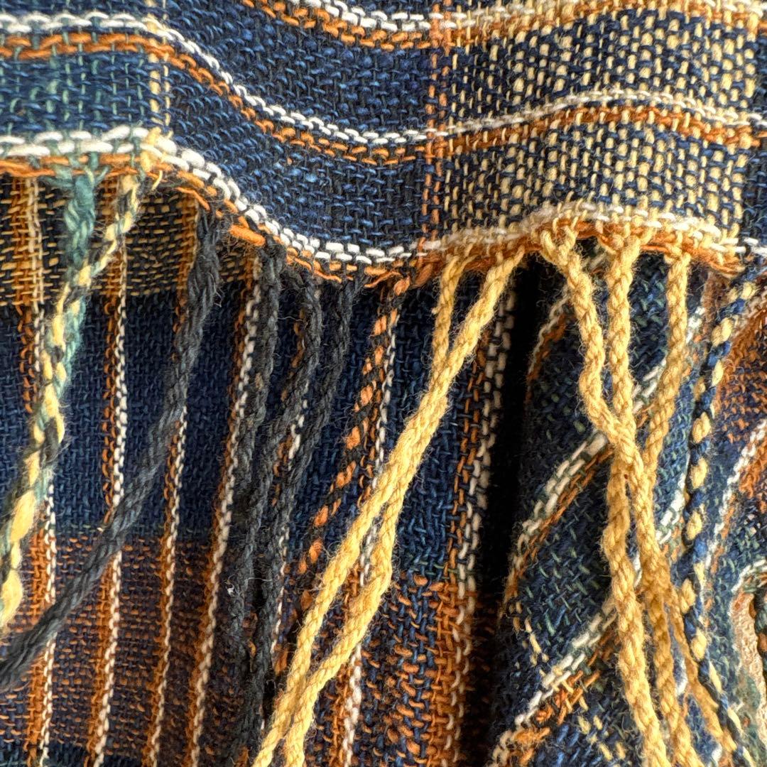 うさとの服  usaato コットン チェック柄大判ストール 新品