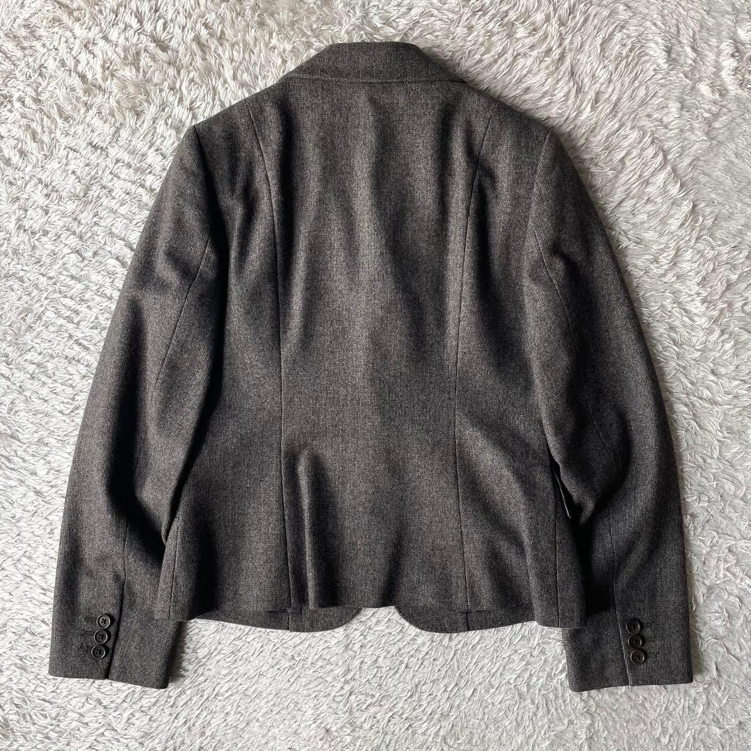 マーガレットハウエル 美品 ウールテーラードジャケット 2 茶色