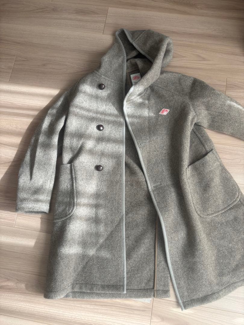 DANTON フード付きウールコート 36