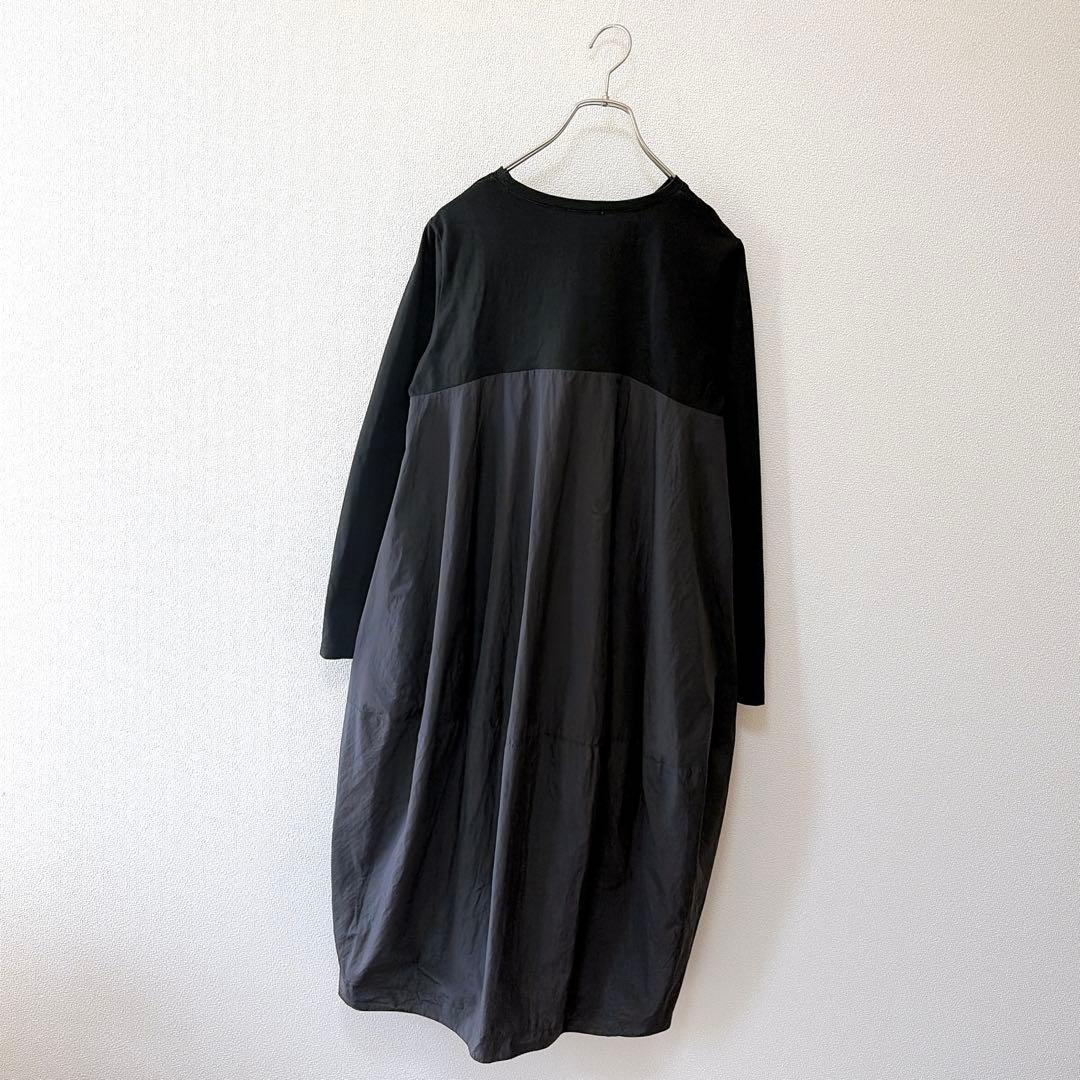 ✨サイズ1✨約2万円　ビアズリー　マルワンピース　ブラック　コクーン　ドッキング