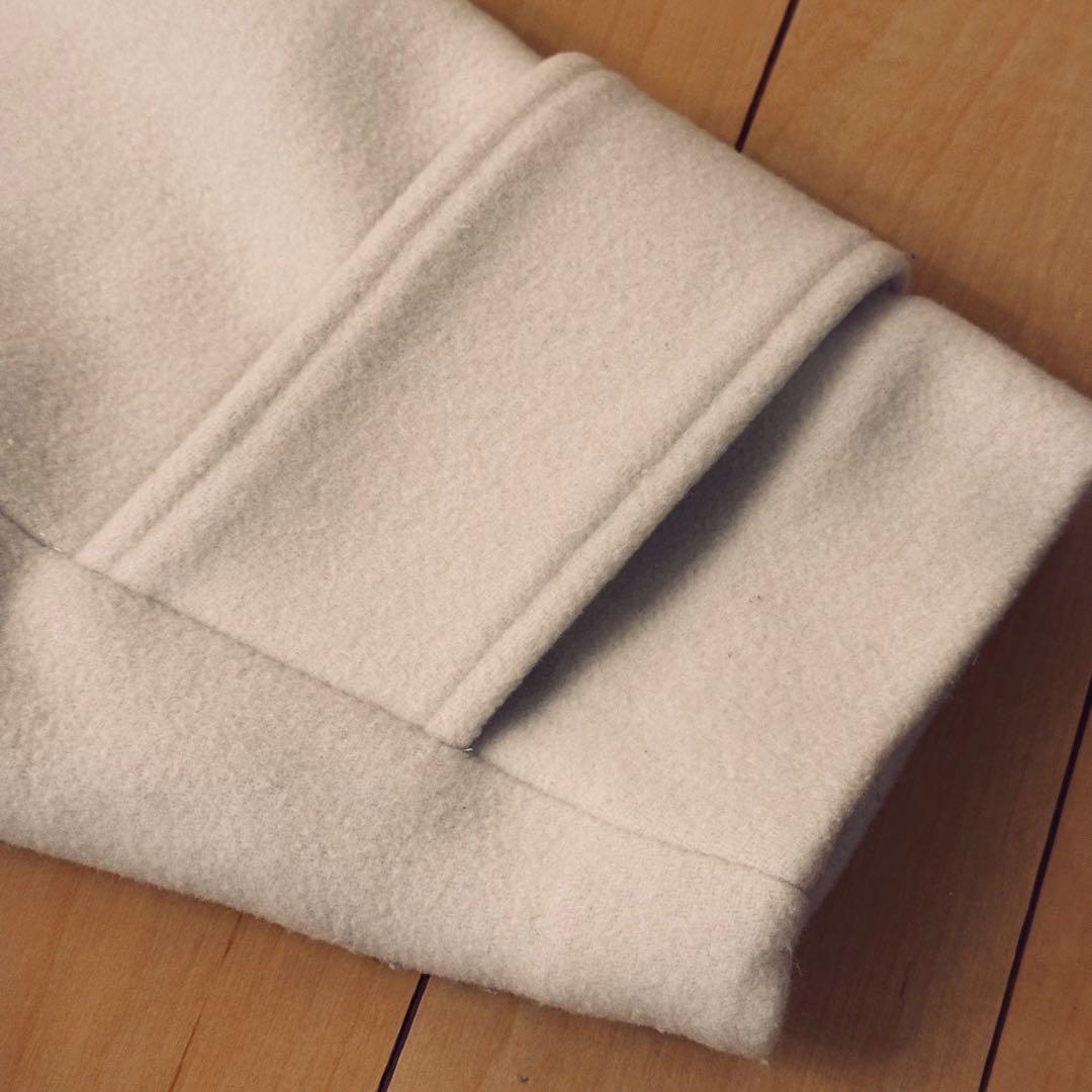 【美品】emmi atelier リサイクルウールロングコート アイボリー