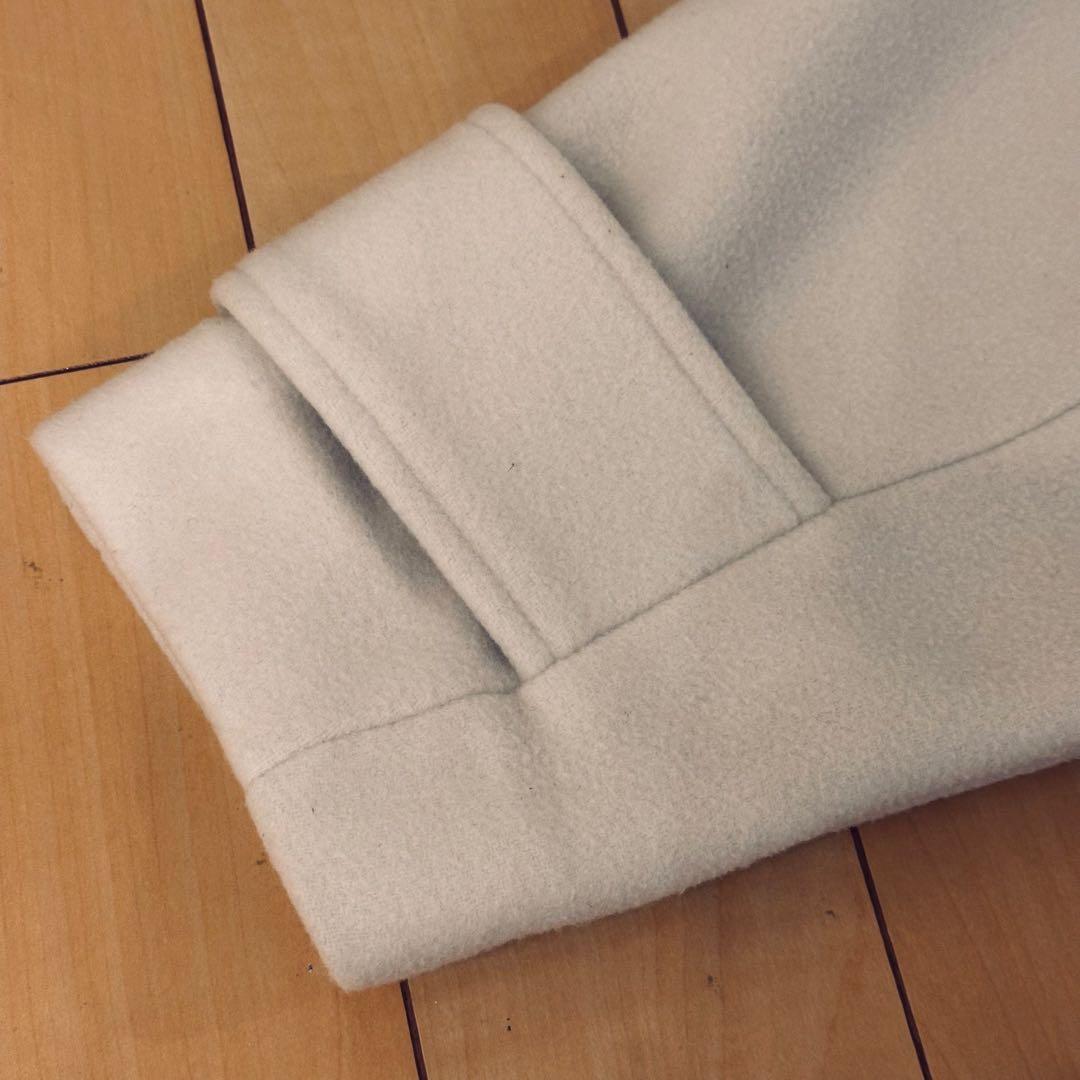 【美品】emmi atelier リサイクルウールロングコート アイボリー