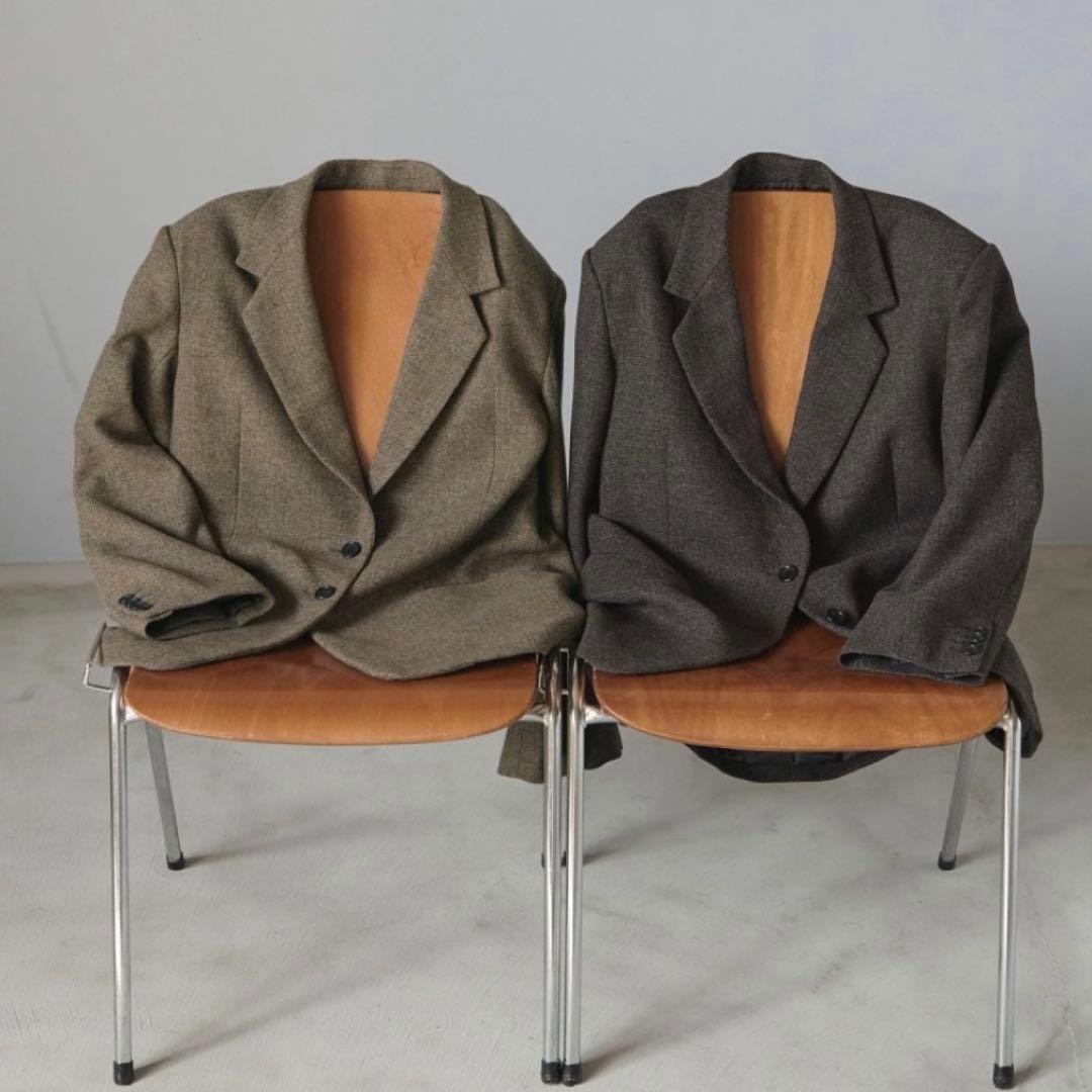 完売　anuke Herringbone Wool Jacket