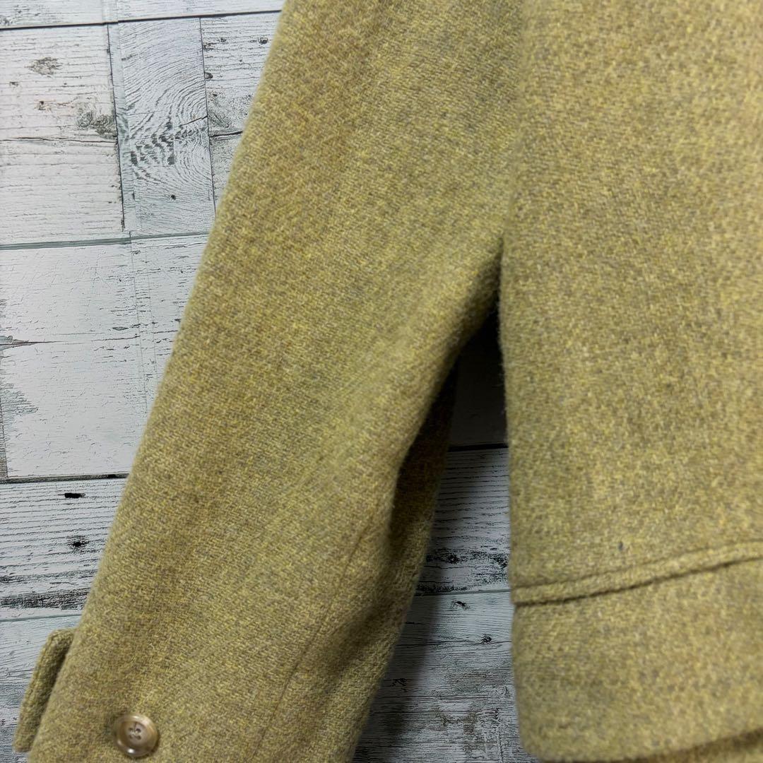 ☆ハリスツイード生地☆マーガレットハウエル　ウールコート　ピスタチオグリーン