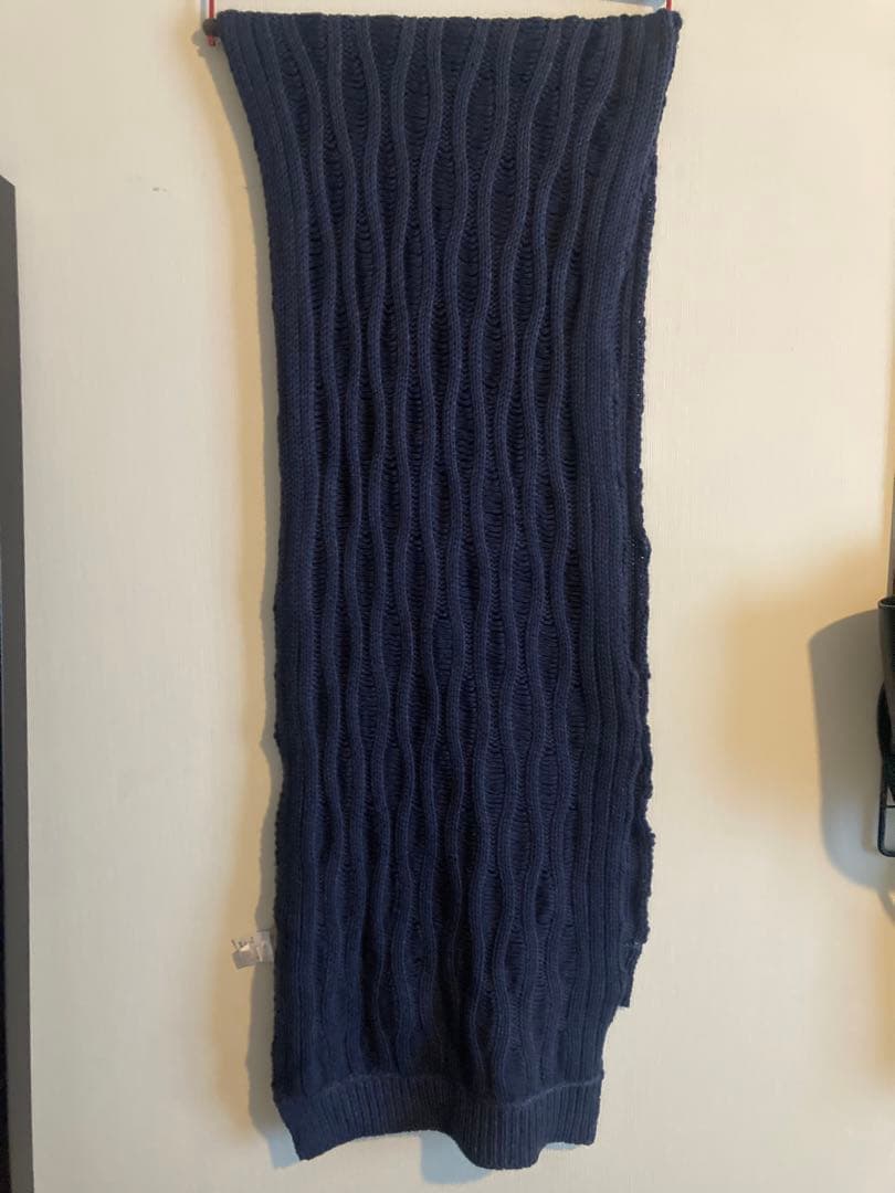 Cruciani ネイビー カシミヤ マフラー