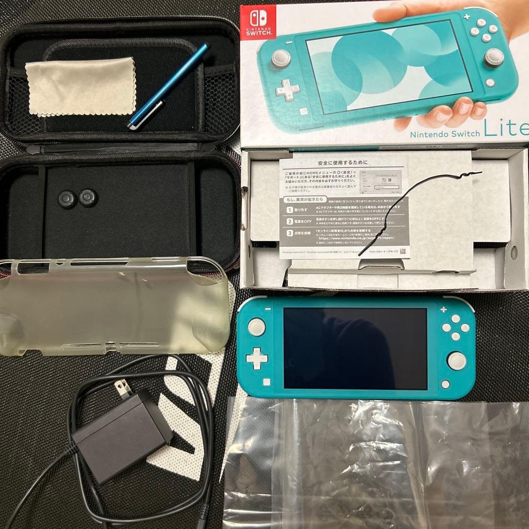 [美品] Nintendo Switch Lite (ターコイズ )本体一式