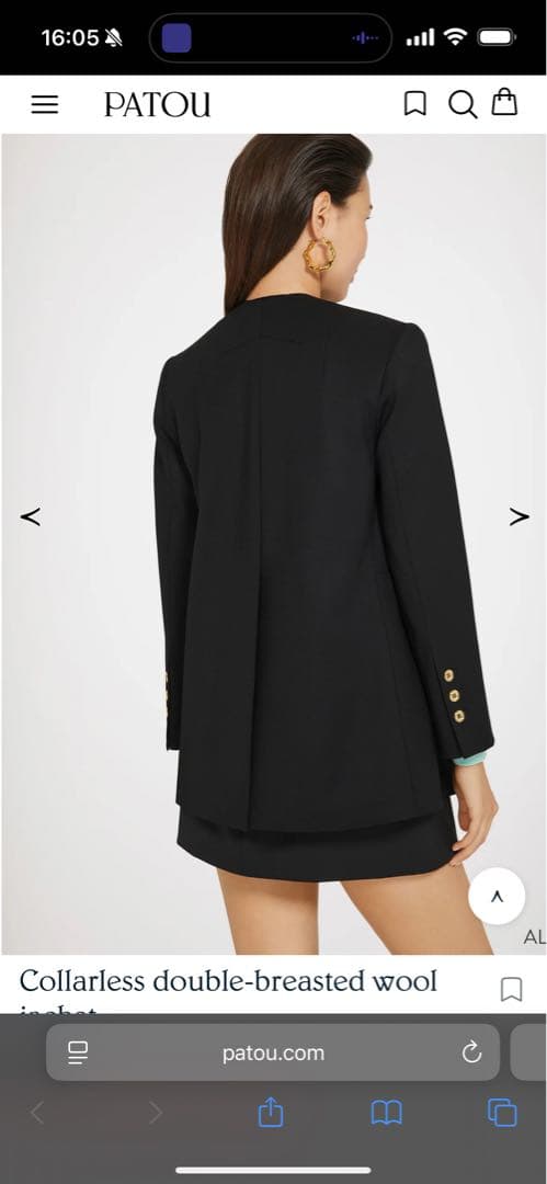 ジャケット・アウター PATOU double-breasted wool jacket