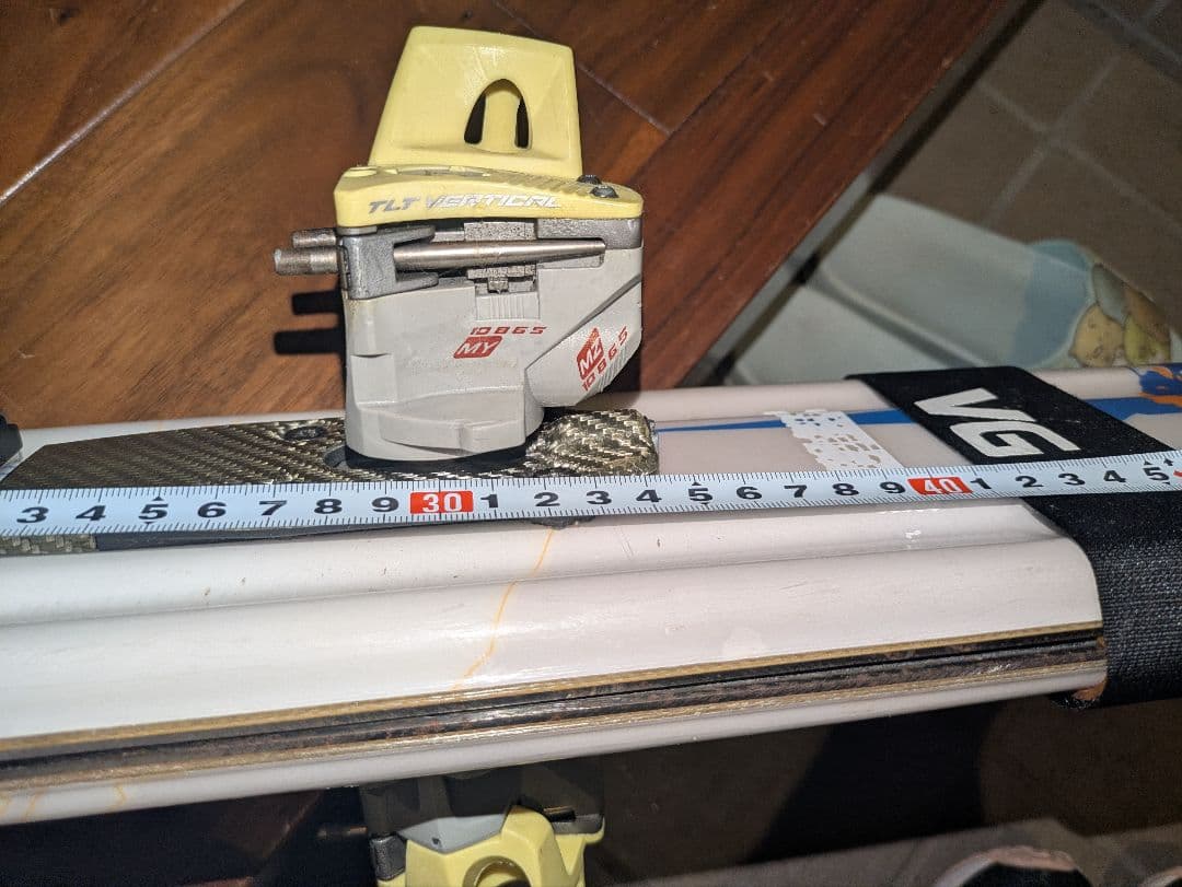 バックカントリースキー用板　TLT用ビィンディング付き