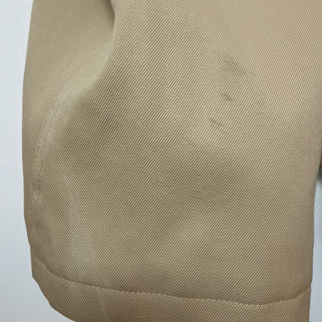 CABaN ウールギャバジン スタンドカラーコート ベージュ M