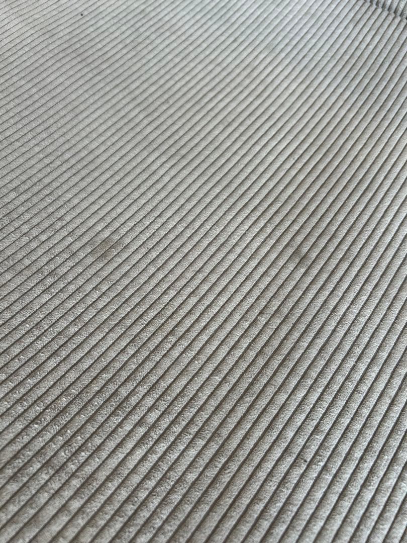 直接引取り　コーナーソファ グレー コーデュロイ　値下げ交渉可