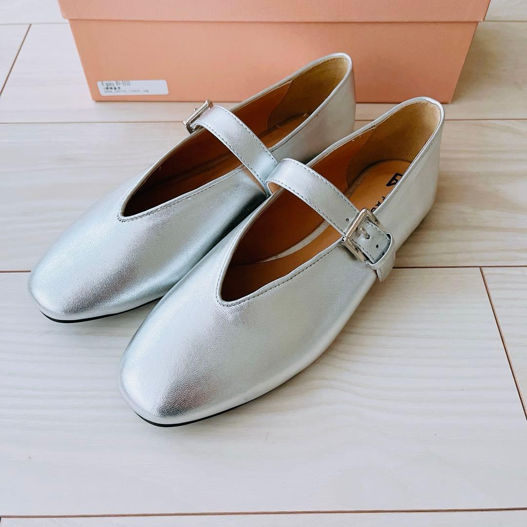 【のりこさま専用】新品 FABIO RUSCONI フラットシルバー 37.5