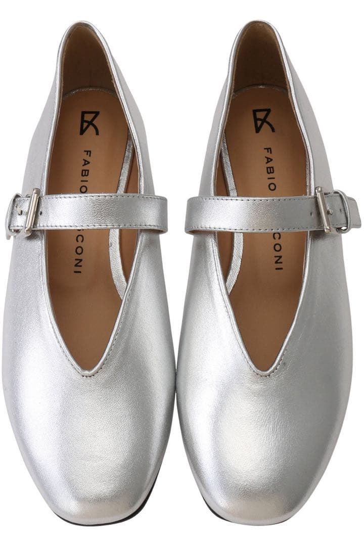 【のりこさま専用】新品 FABIO RUSCONI フラットシルバー 37.5