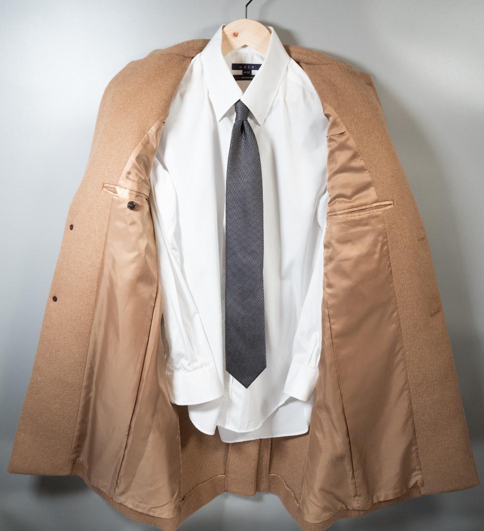 EDIFICE カシミヤブレンド チェスターコート ベージュ Mサイズ