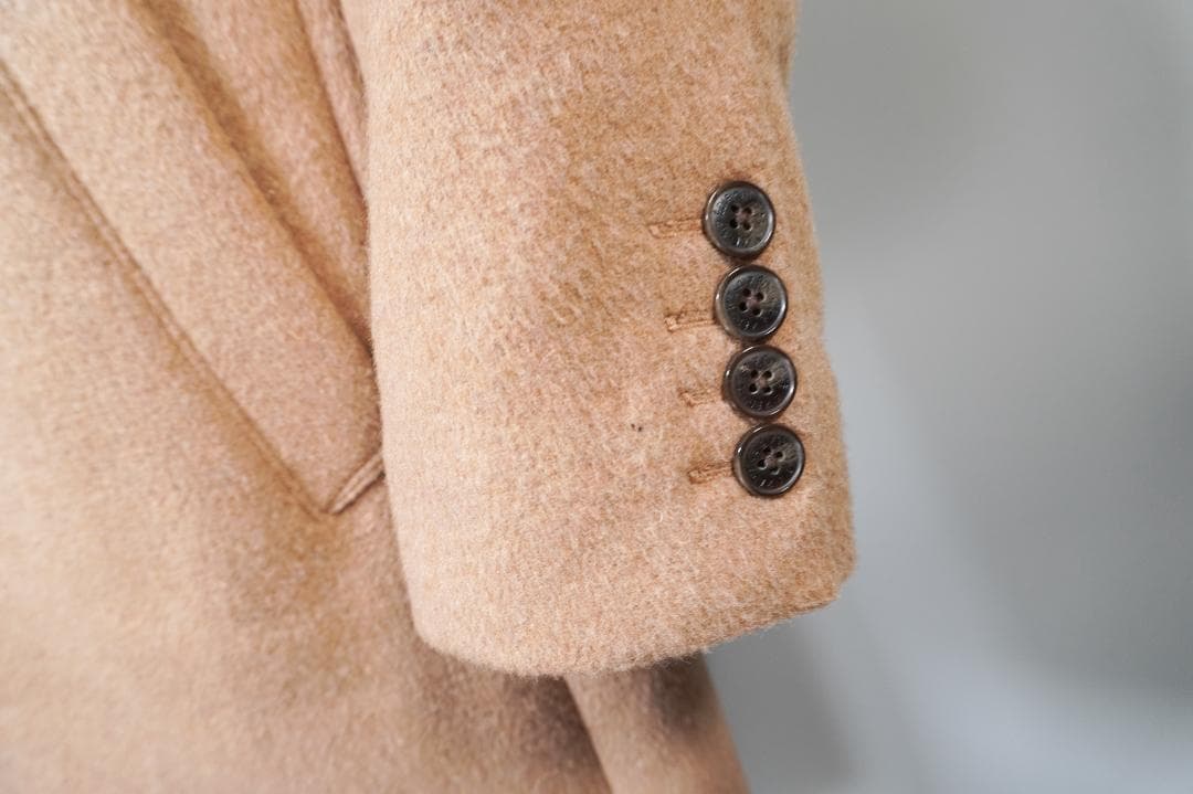 EDIFICE カシミヤブレンド チェスターコート ベージュ Mサイズ