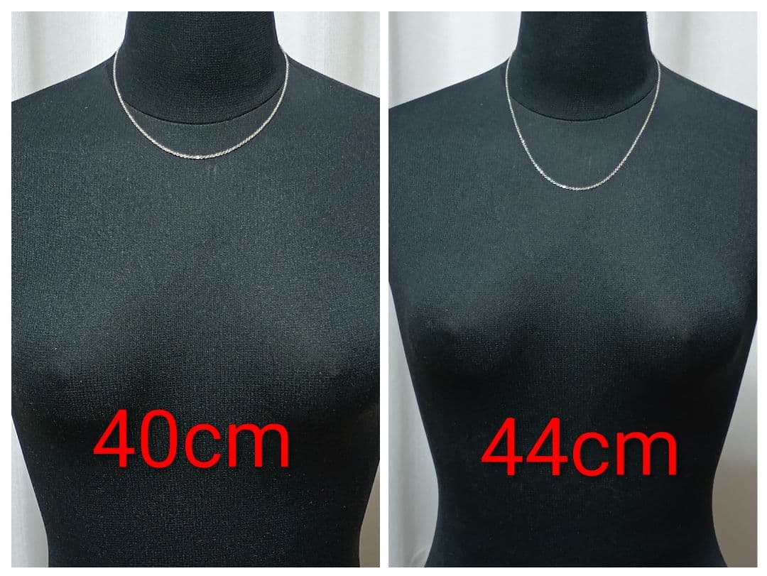 【美品】ティファニー あずきチェーン 44〜40cm SILVER925