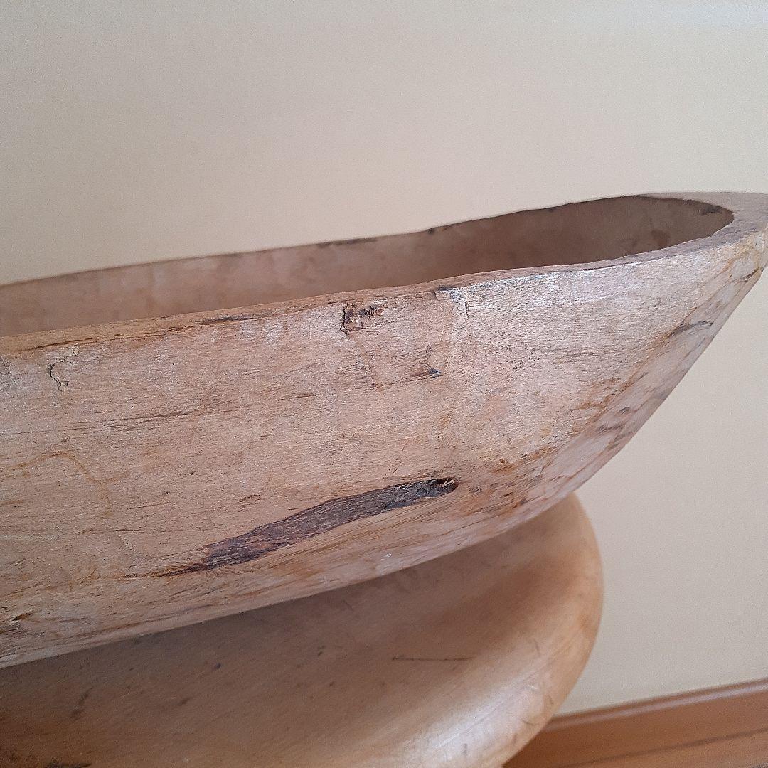 フランスアンティーク　ウッドボウル　ブロカント　蚤の市　古道具　France