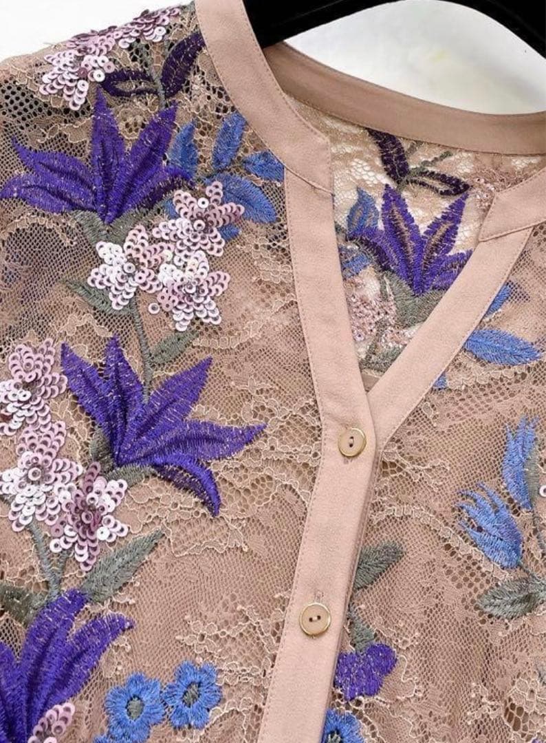 Grace Continental グレースコンチネンタルフラワー刺繍ワンピース