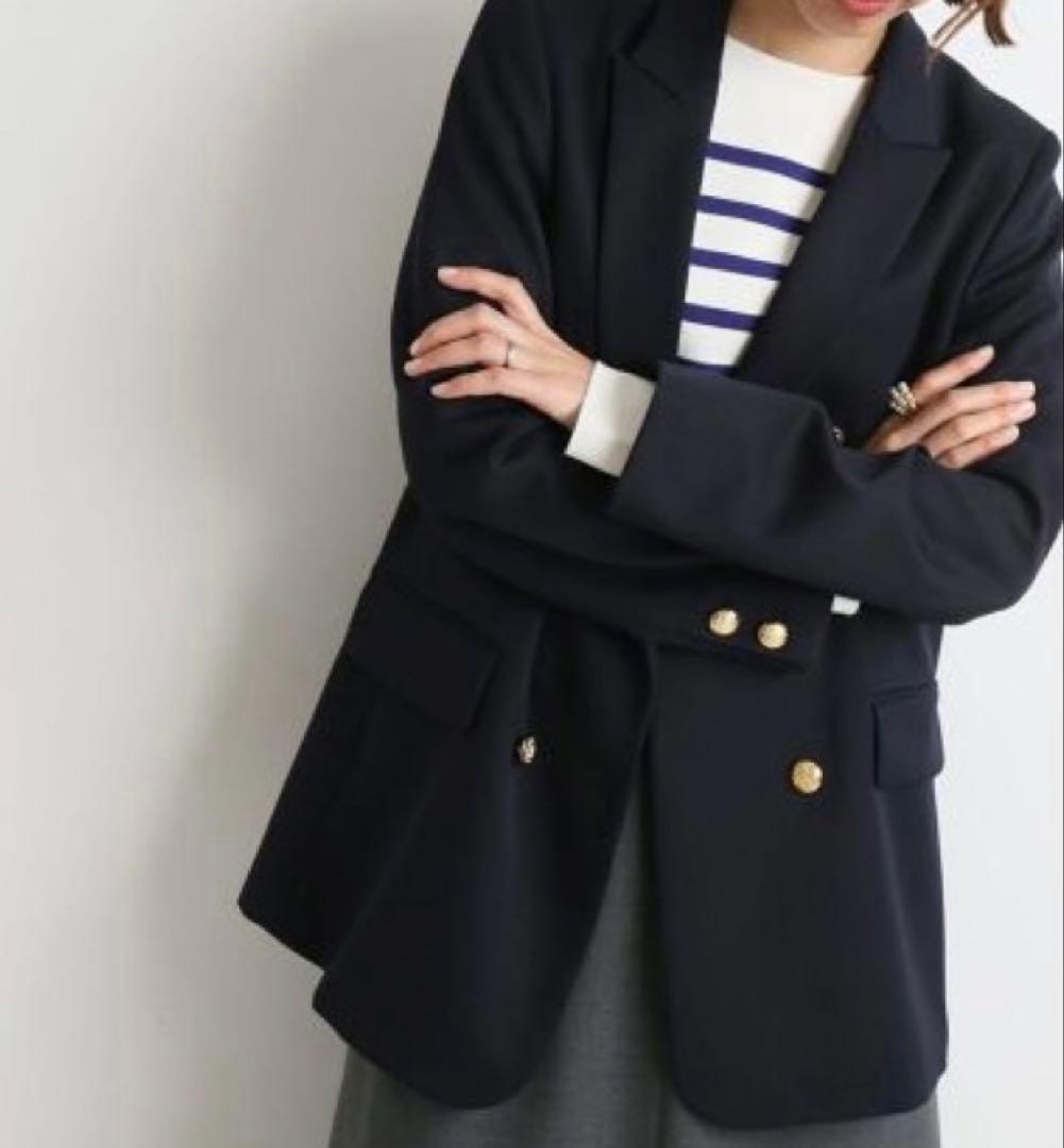☆IENA(Maison Iena)☆ウールダブルテーラードジャケット金ボタン