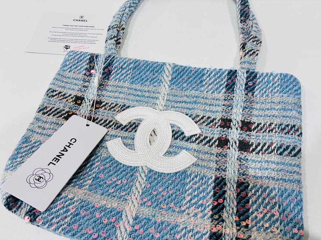 CHANEL トートバッグ スパンコール　シャネルノベルティ　バッグ　2点