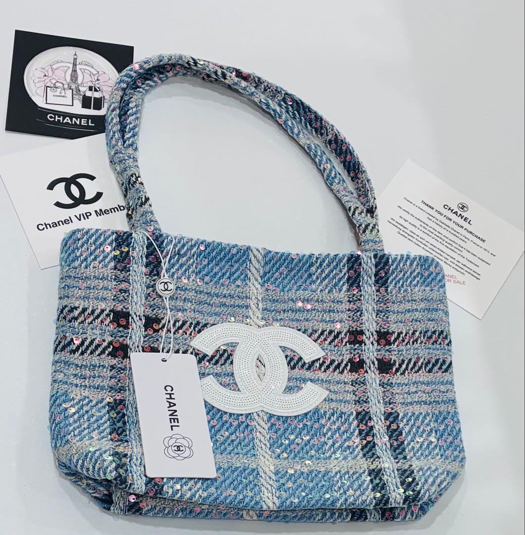CHANEL トートバッグ スパンコール　シャネルノベルティ　バッグ　2点
