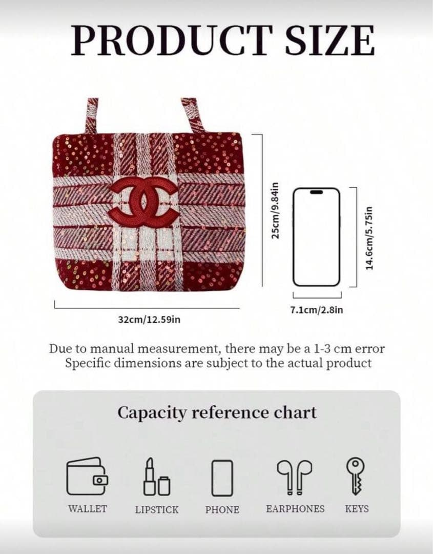 CHANEL トートバッグ スパンコール　シャネルノベルティ　バッグ　2点